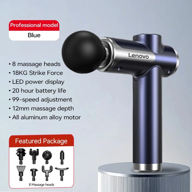 Wireless Fascia Massage Gun with 8 Heads