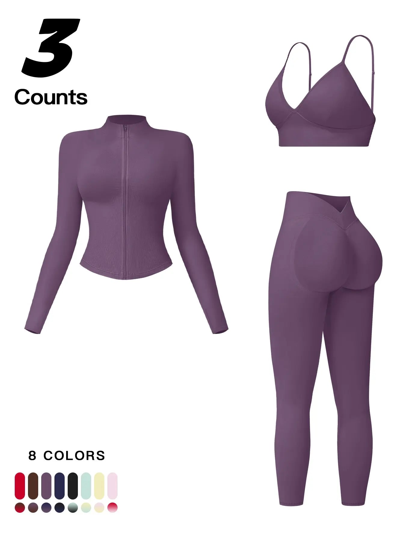 Women'S Outdoor Running Quick-Dry Jacket and High-Waist Leggings Set, Long Sleeve Yoga Tops for Fitness and Casual Wear, Workout Sets
